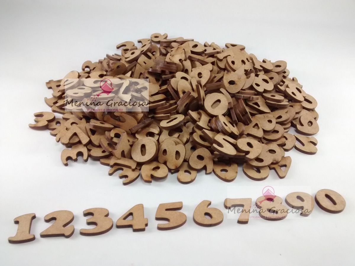 Kit 310 peças letras De A A Z Alfabeto e Numeros 3cm De Altura Em