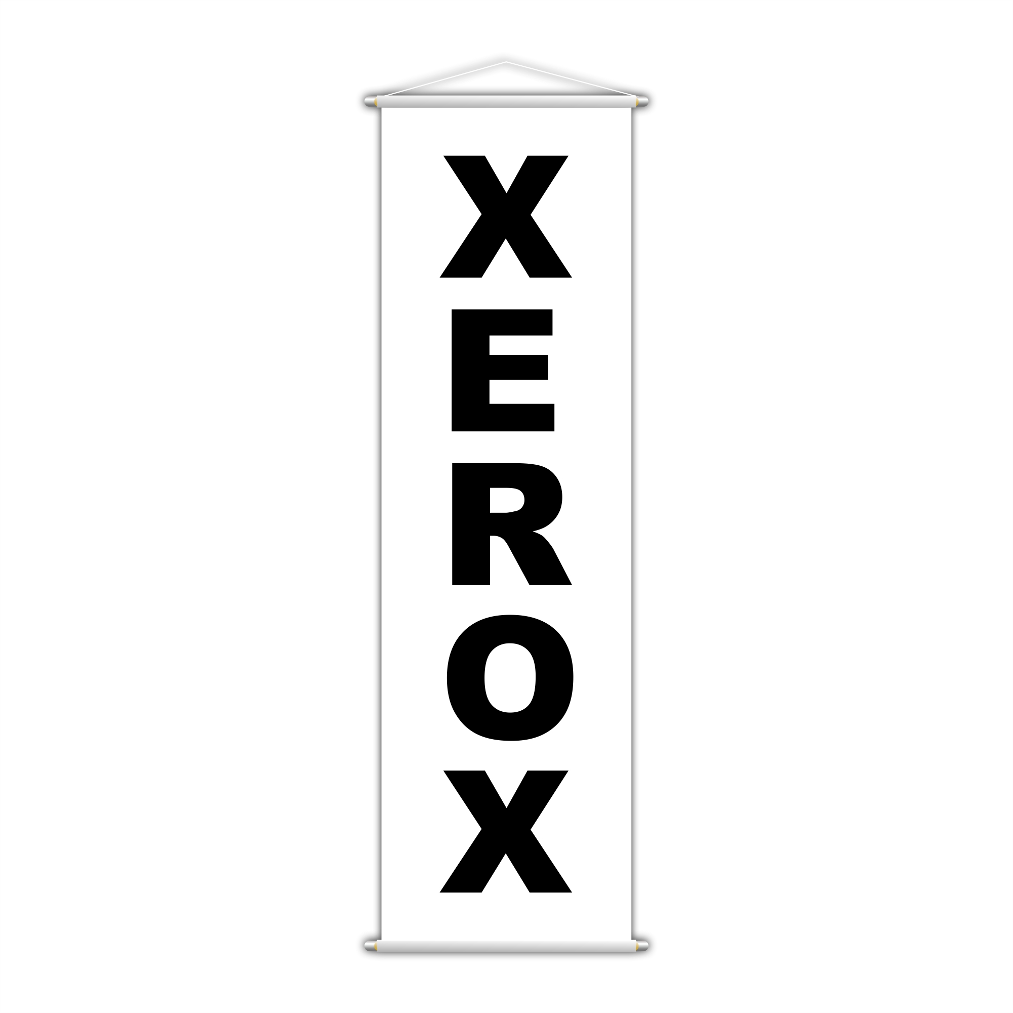 Banner Xerox Impressão Gráfica Serviço Lona Branco 100x30cm