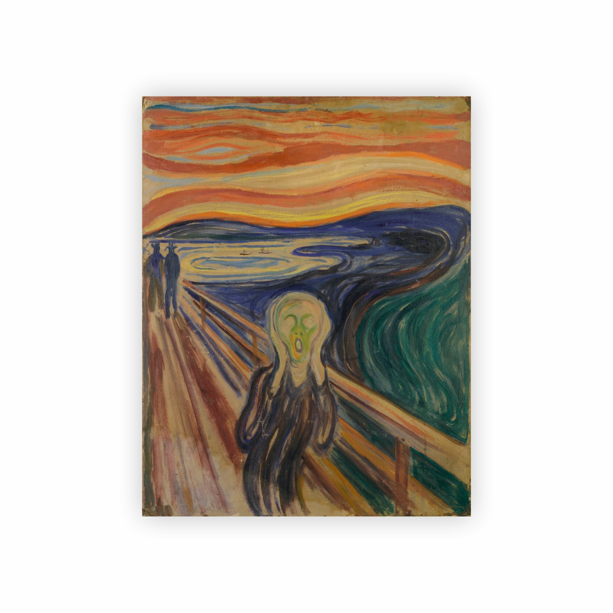 Quadro Arte O Grito de Edvard Munch 90x70 decorativo Canvas