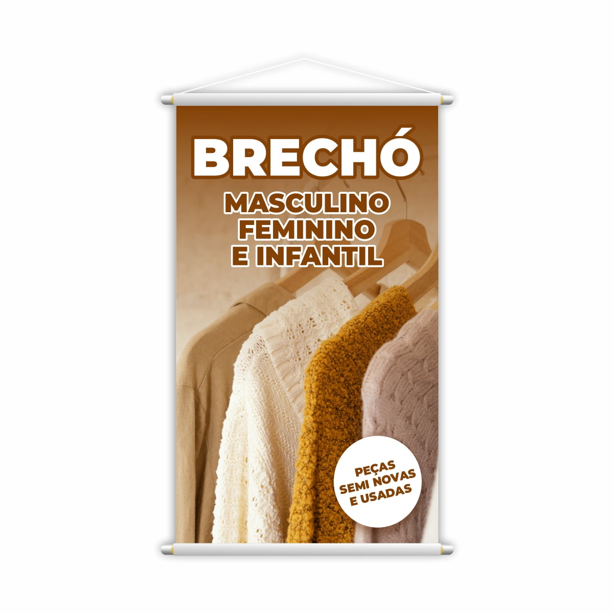 Banner Brechó Masculino, Feminino e Infantil Roupas