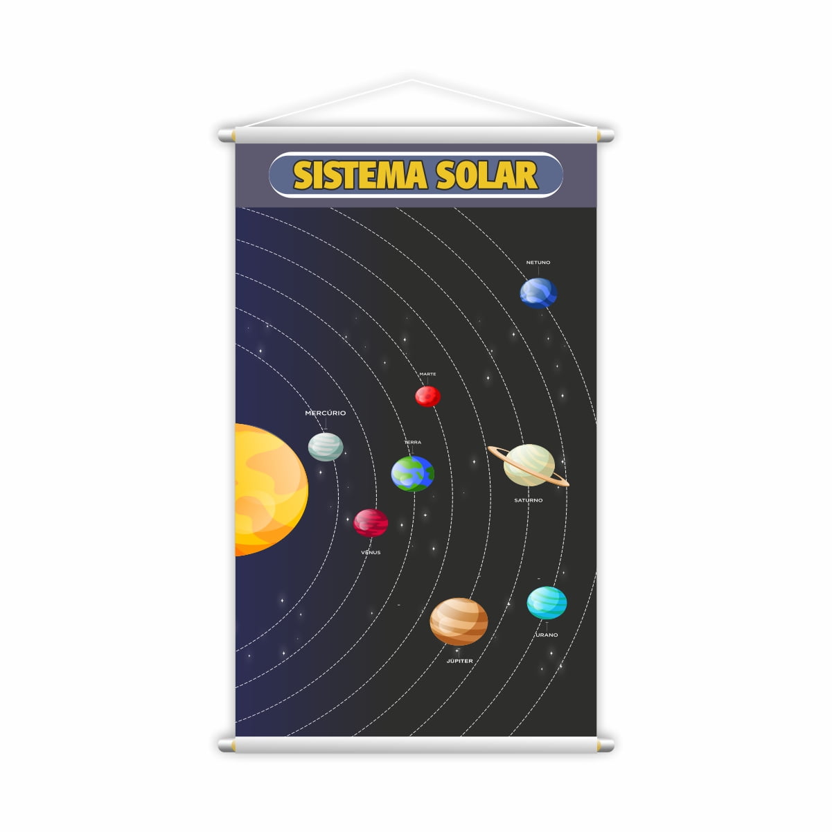Banner Escolar Pedagógico Explorando os Planetas do Sistema Solar