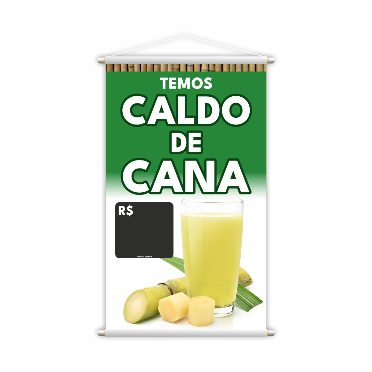 Banner Temos Caldo de Cana Bebida Refrescante