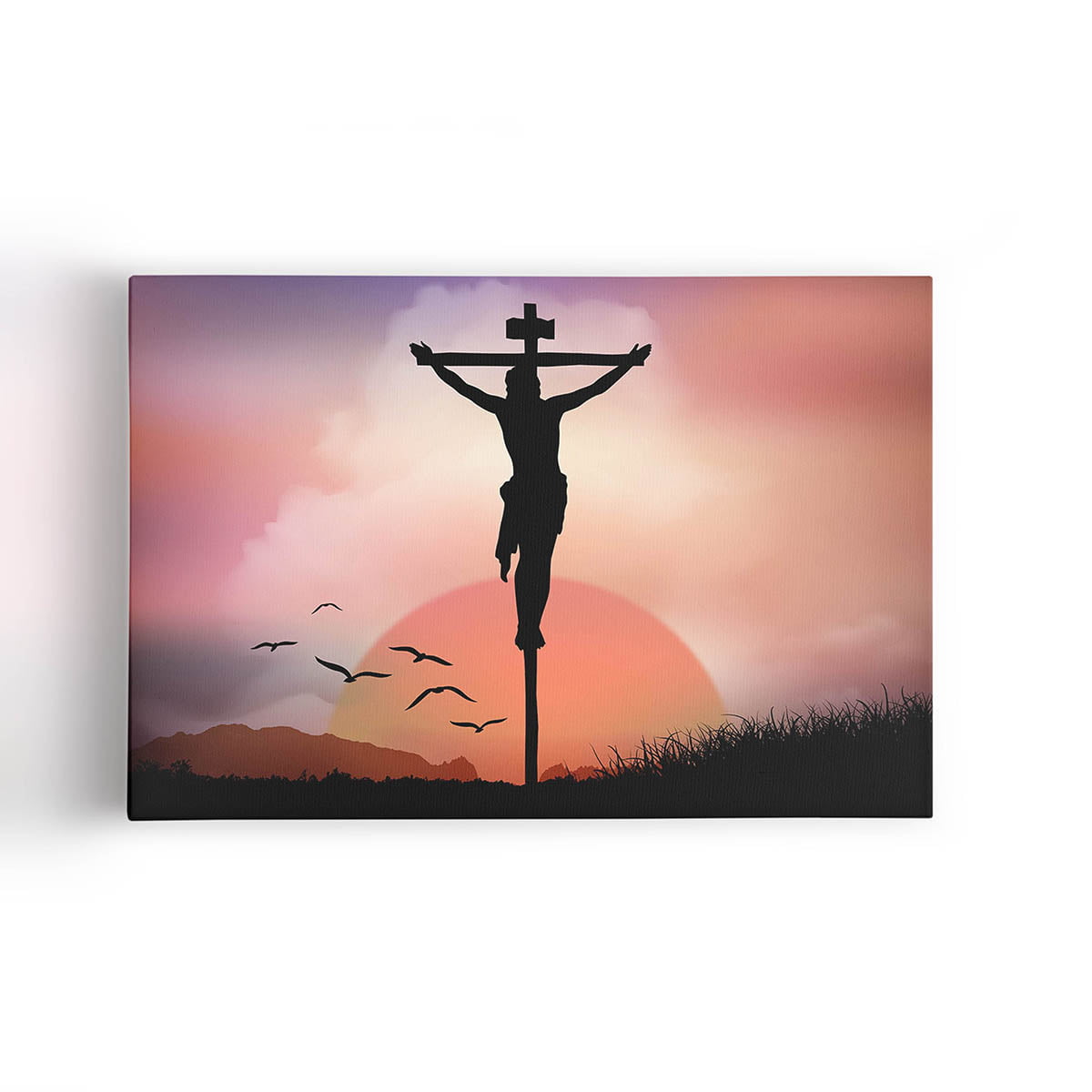 Quadro Jesus Crucificado Cruz Cristianismo Canvas 