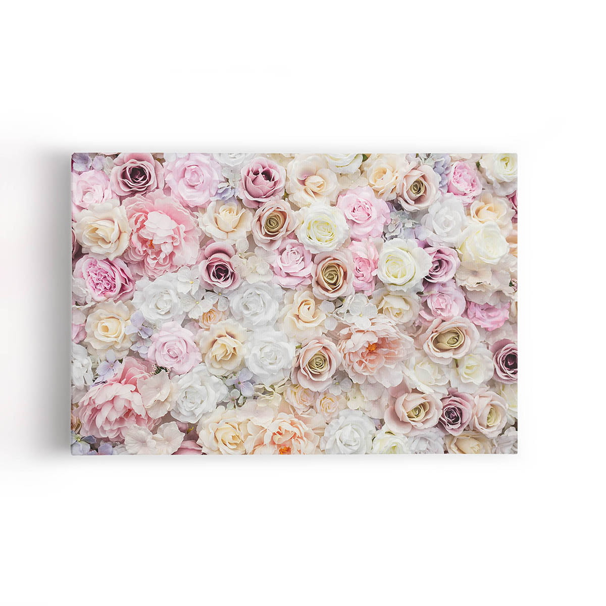 Quadro Mix de Flores e Rosas Coloridos Canvas