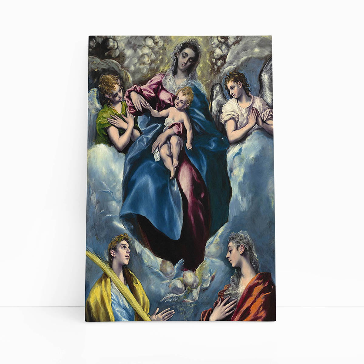 Quadro Virgem Maria e Menino Jesus Arte Canvas