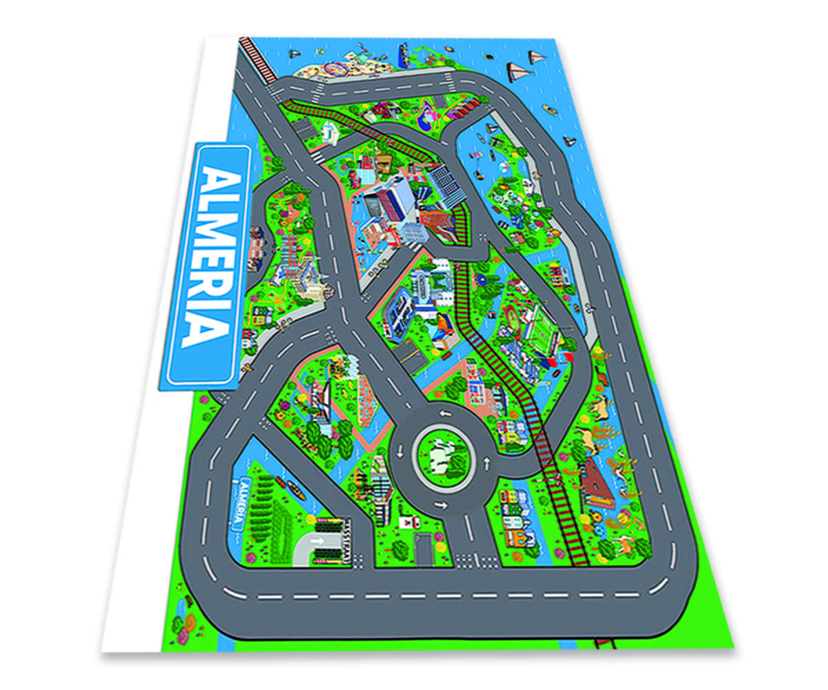 Pista Para Carrinhos Grande Cidade Bairro 100x50cm