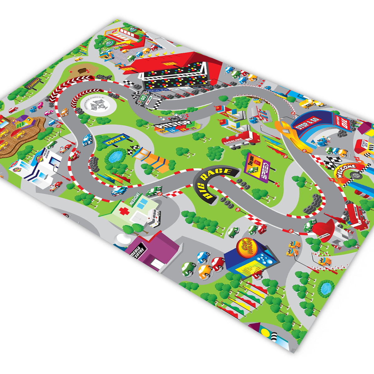 Pista Para Carrinhos Hot Wheels Grande Cidade - 1,80x1,20m