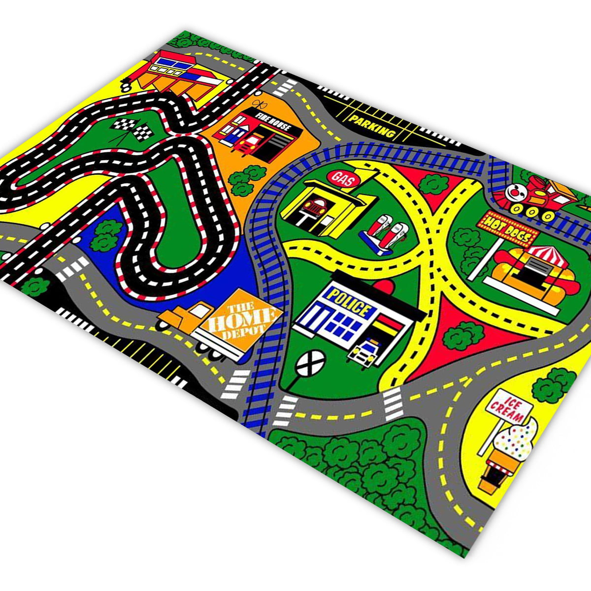 Pista de Carrinhos de Corrida Infantil Carros Grande 100x70 - Ri Happy