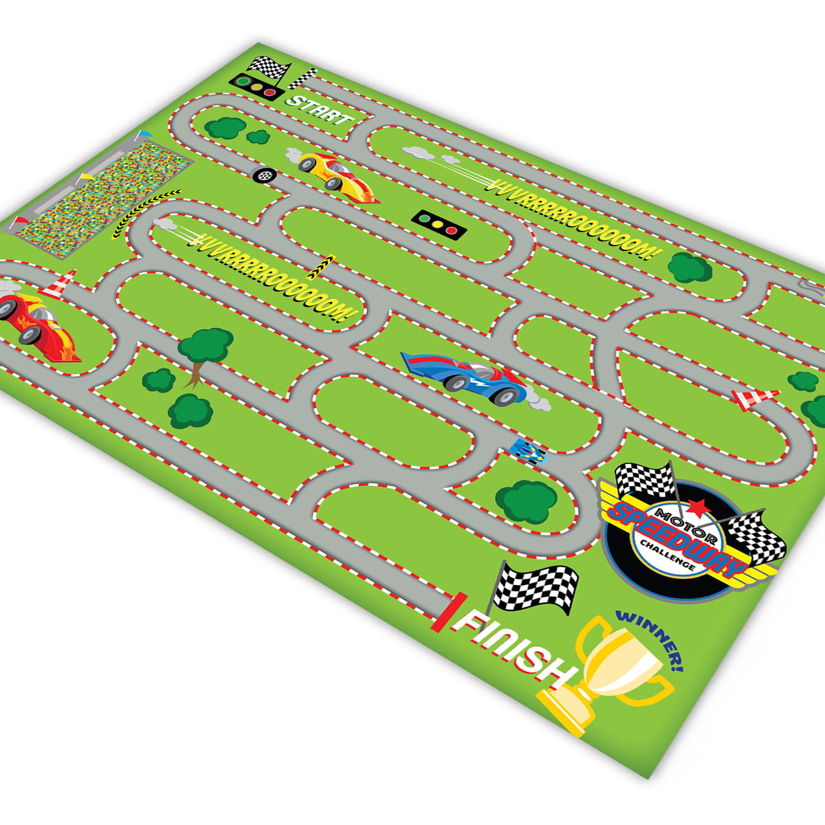 Carros no labirinto para jogo infantil