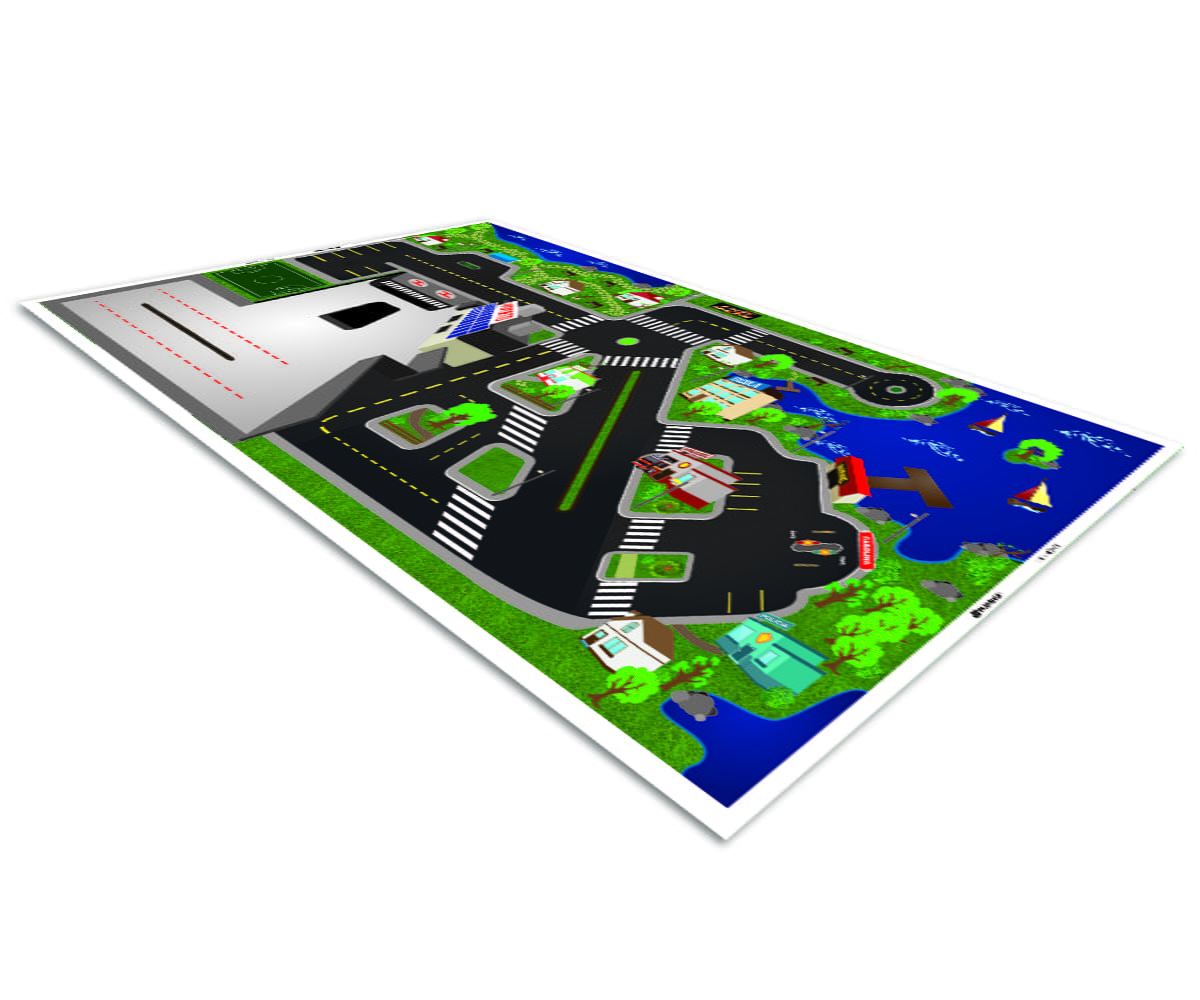 Pista para Carrinhos Maquete Cidade com Aeroporto