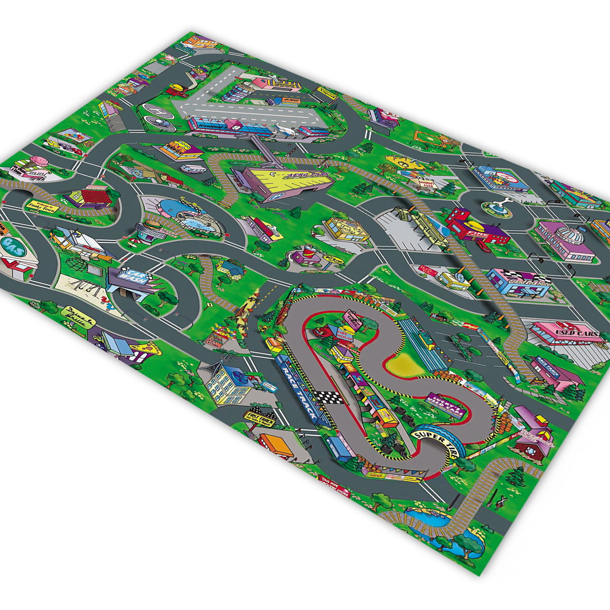 Pista Tapete Hot Wheels Grande Cidade P/ Carrinhos 160cm - Final