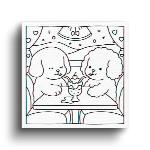 Tela Canvas Para Pintar Com Desenho Infantil 30x30cm