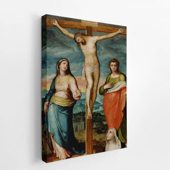 Quadro Jesus Cristo na Cruz Arte Marco Pino Canvas - Cópia (1)