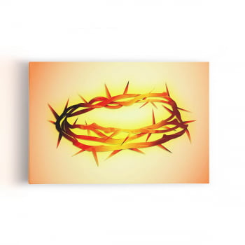 Quadro Coroa de Espinhos Jesus Cristianismo Canvas - Cópia (1)