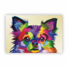 Quadro Canvas Cachorro Chihuahua Animais Decorativo 50x40cm