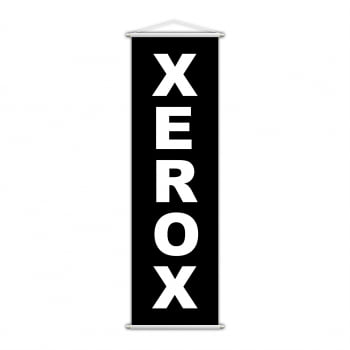 Banner Xerox Impressão Gráfica Preto Lona 100x30cm