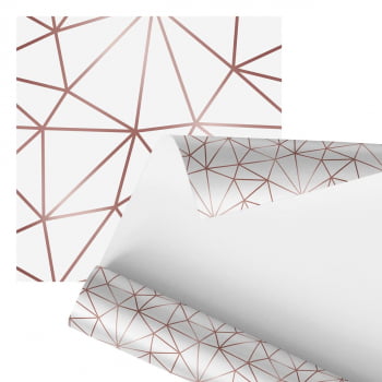 Papel De Parede Adesivo Marrom Minimalista Geométrico 2,80m