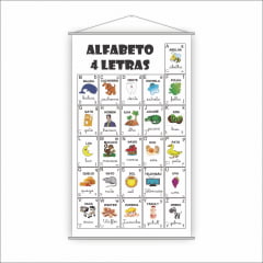 Kit de Banners Alfabeto 4 Letras + Silabário Simples + Complexo 