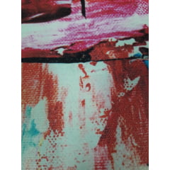 Quadro Canvas Desenho Colorido de Galhos Minimalista 30x40cm