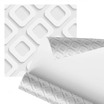 Papel De Parede Adesivo Losango Branco Geométrico 2,80m