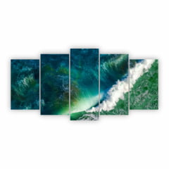 Quadro Natureza - Ondas - Oceano - Waves - Decorativo em MDF