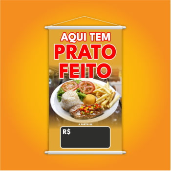 Banner Aqui Tem Prato Feito com Preço Restaurante