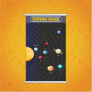 Banner Escolar Pedagógico Explorando os Planetas do Sistema Solar