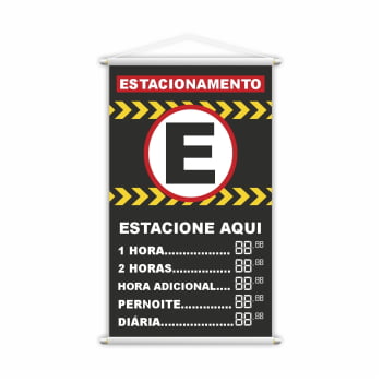 Banner Estacionamento Estacione Aqui Preços Lona