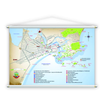 Banner Mapa Cidade Cabo Frio Rj Rio De Janeiro Turistico