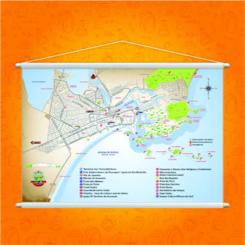 Banner Mapa Cidade Cabo Frio Rj Rio De Janeiro Turistico