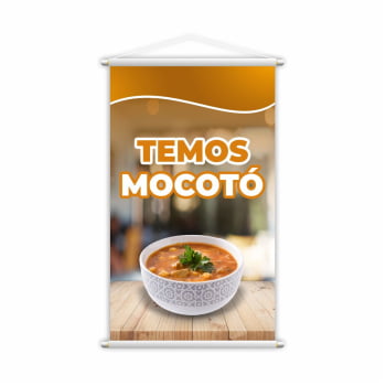 Banner Temos Mocotó Comida de Restaurante Lona