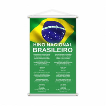 Hino Nacional Brasileiro Banner Escolar Pedagógico