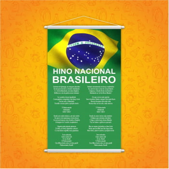 Hino Nacional Brasileiro Banner Escolar Pedagógico