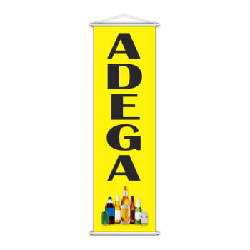 Banner Adega Cerveja Refrigerante Bebidas Lona 100x30cm