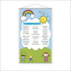 Kit de 3 Banners Escolares para sala de aula