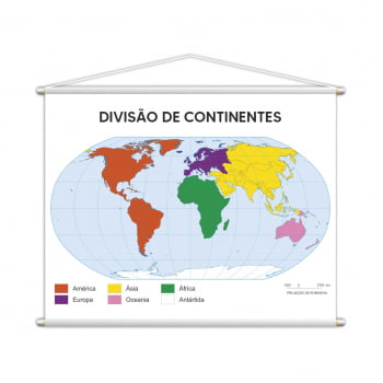 Banner Mapa Escolar Divisão Continente Geografia 