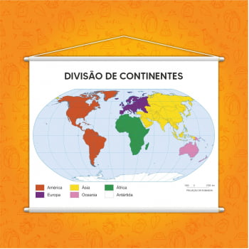 Banner Mapa Escolar Divisão Continente Geografia 