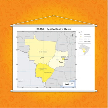Banner Mapa Escolar Região Centro-Oeste Geografia