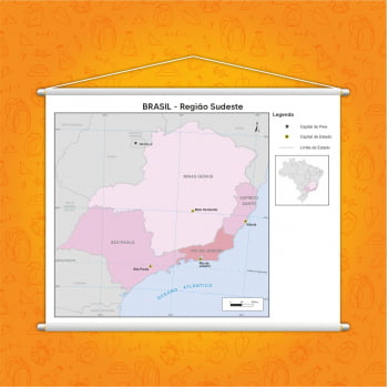 Banner Mapa Escolar Região Sudeste Geografia 