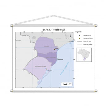 Banner Mapa Escolar Região Sul Geografia 