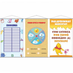 Kit de 2 Banners Escolares Calendário e Aniversariantes + Chamadinha 30  alunos - Loja PlimShop