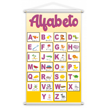Vogais + Alfabeto Língua Portuguesa Kit 2 Banners