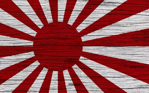 Adesivo Teto Bandeira Japão Kamikaze Amadeirado 190x110cm