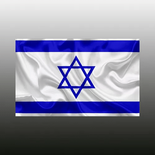 Adesivo Teto Bandeira Israel Tradicional 190x110cm