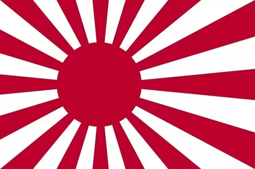 Adesivo Teto Bandeira Japão Kamikaze Tradicional 190x110cm