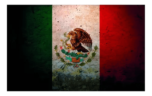 Adesivo Teto Bandeira Mexicana Antiga México 190x110cm