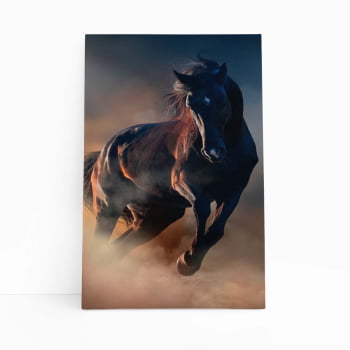 Cavalo Correndo Animais Fotografia Quadro Canvas