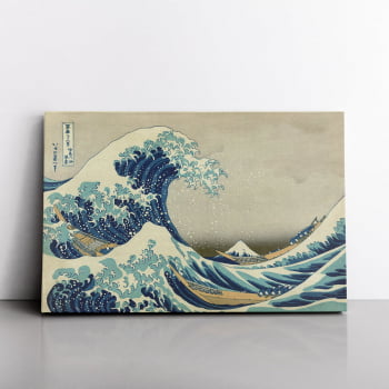 Quadro A Grande Onda De Kanagawa Katsushika Hokusai Látex