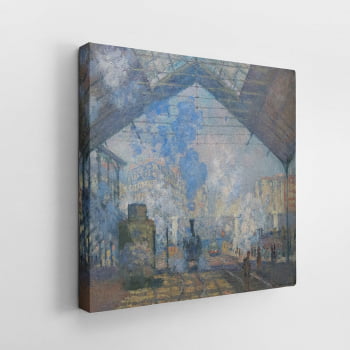 Quadro Estação de Saint-Lazare Claude Monet Canvas Látex