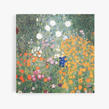 Quadro Jardim Florido Gustav Klimt Flores Canvas